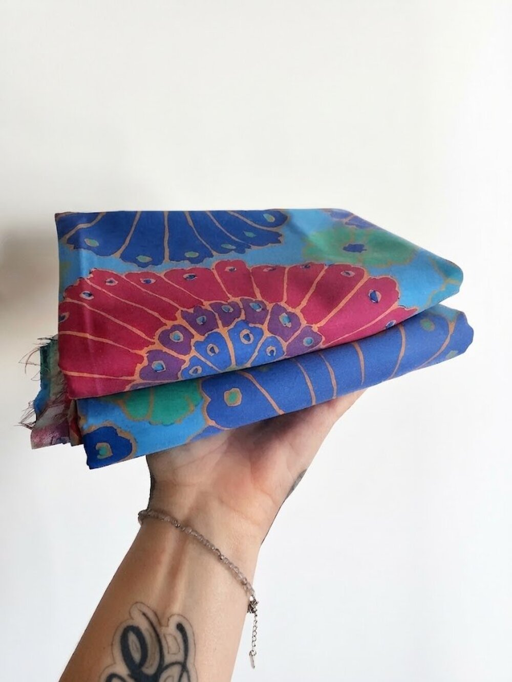 Kaffe Fassett Turkish Delight (Blue/Teal Colorway) - 2 Separate 1.4 Meter Pieces